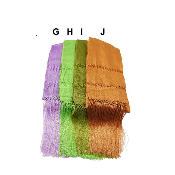 Mexican Artisan Handmade Shawl Wrap Scarf | Chalina Rebozo Linea | Large 92 x 25 - Picture 4 of 8